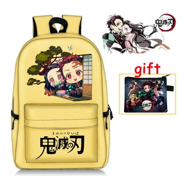 Demon Slayer Backpack Schoolbag Canvas Laptop Backpack Notebook Bag Leisure Backpack for Animation Fans Demon Slayer Backpack Schoolbag Canvas Laptop Backpack Notebook Bag Leisure Backpack for Animation Fans